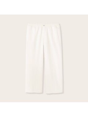 PARKE High Rise Boxer Sweatpants- Cream